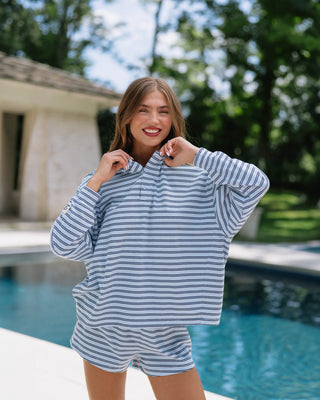 Long Sleeve Striped Henley
