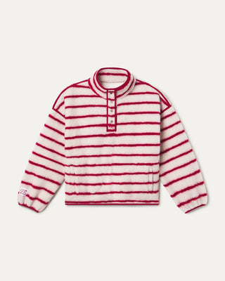 Striped Fleece Pullover

