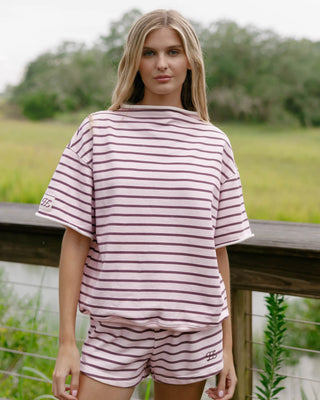 Short Sleeve Roll Neck Sweatshirt
