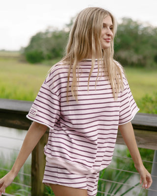Short Sleeve Roll Neck Sweatshirt
