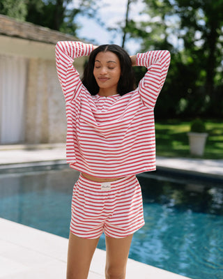 Striped Mini Shorts
