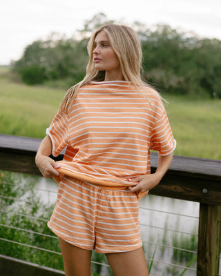 Striped Boxer Sweat Short
