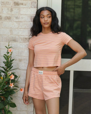 Striped Mini Shorts
