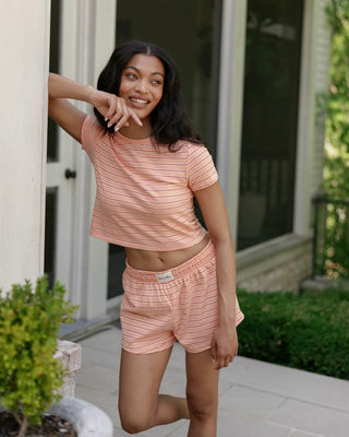Striped Mini Shorts
