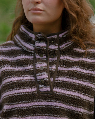 Striped Fleece Pullover
