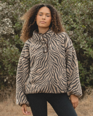 Zebra Fleece Pullover
